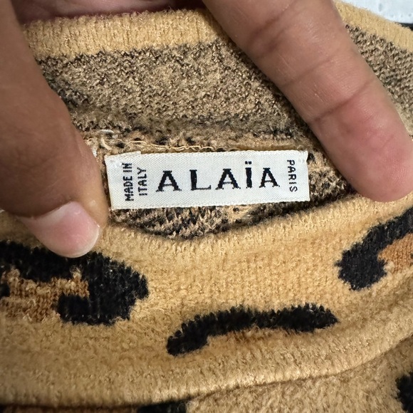 RARE ALAIA Azzedine F/W 1991 Runway leopard print wool midi skirt - Small - Picture 15 of 15